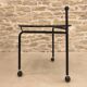 Foldable metal side table, design by Tord Bjorklund, Ikea.