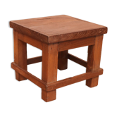 Table de chevet d'atelier en teck birman