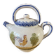 Crucible, ancient teapot made of terracotta.