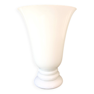 Lamoe tulipe en opaline, câble tissu neuf