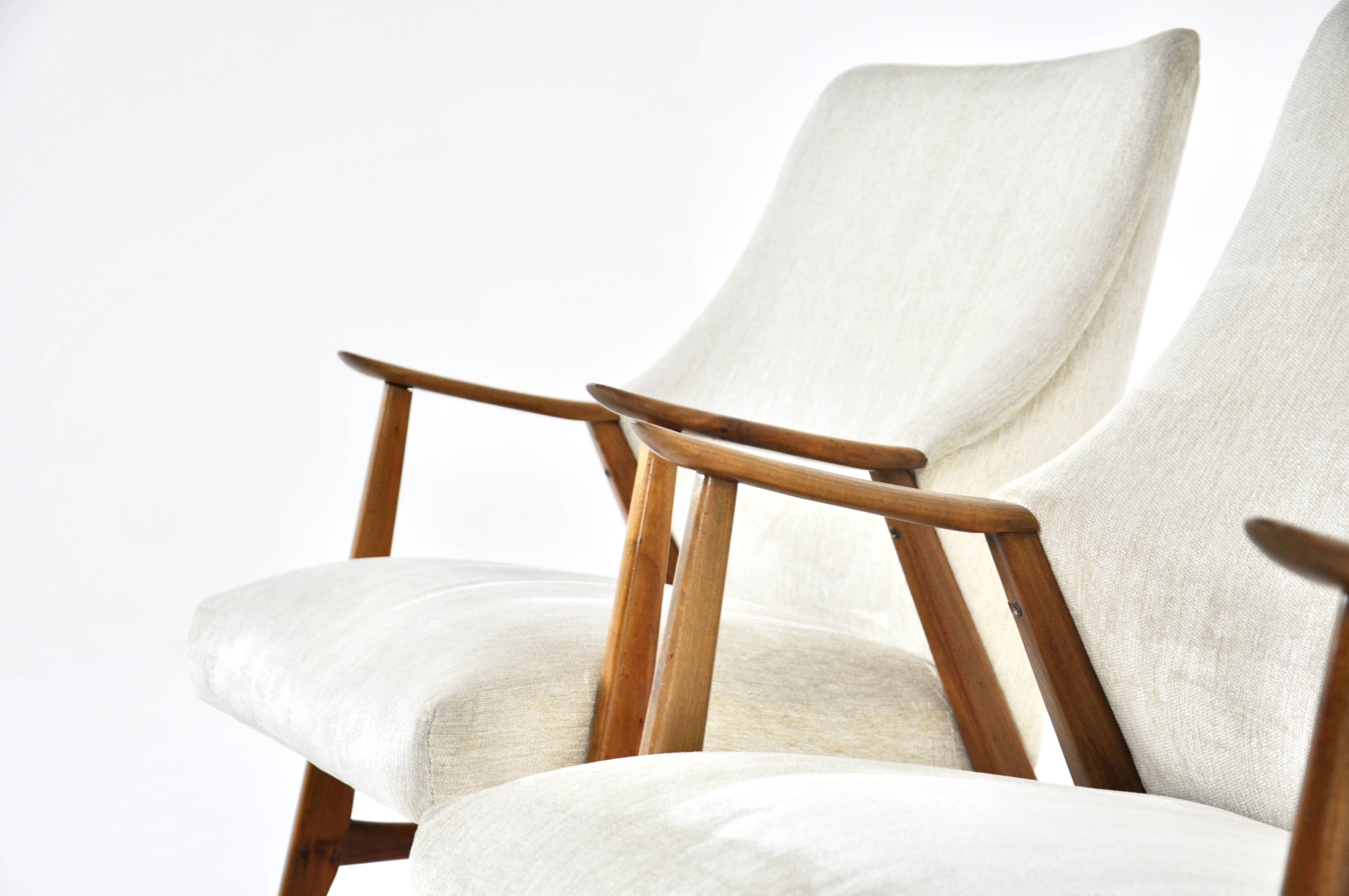 Paire de fauteuils scandinaves, 1960s