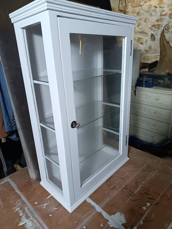 Vitrine / Argentier 1 porte années 50.