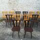 Lot de 12 chaises de bistrot
