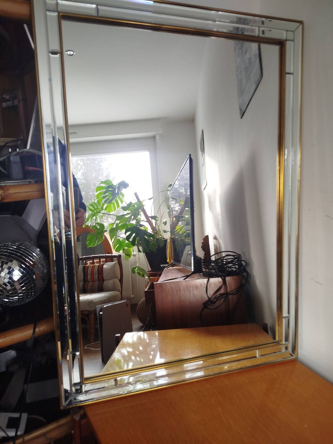 Bevelled Grand Mirror Deknudt, 1970s