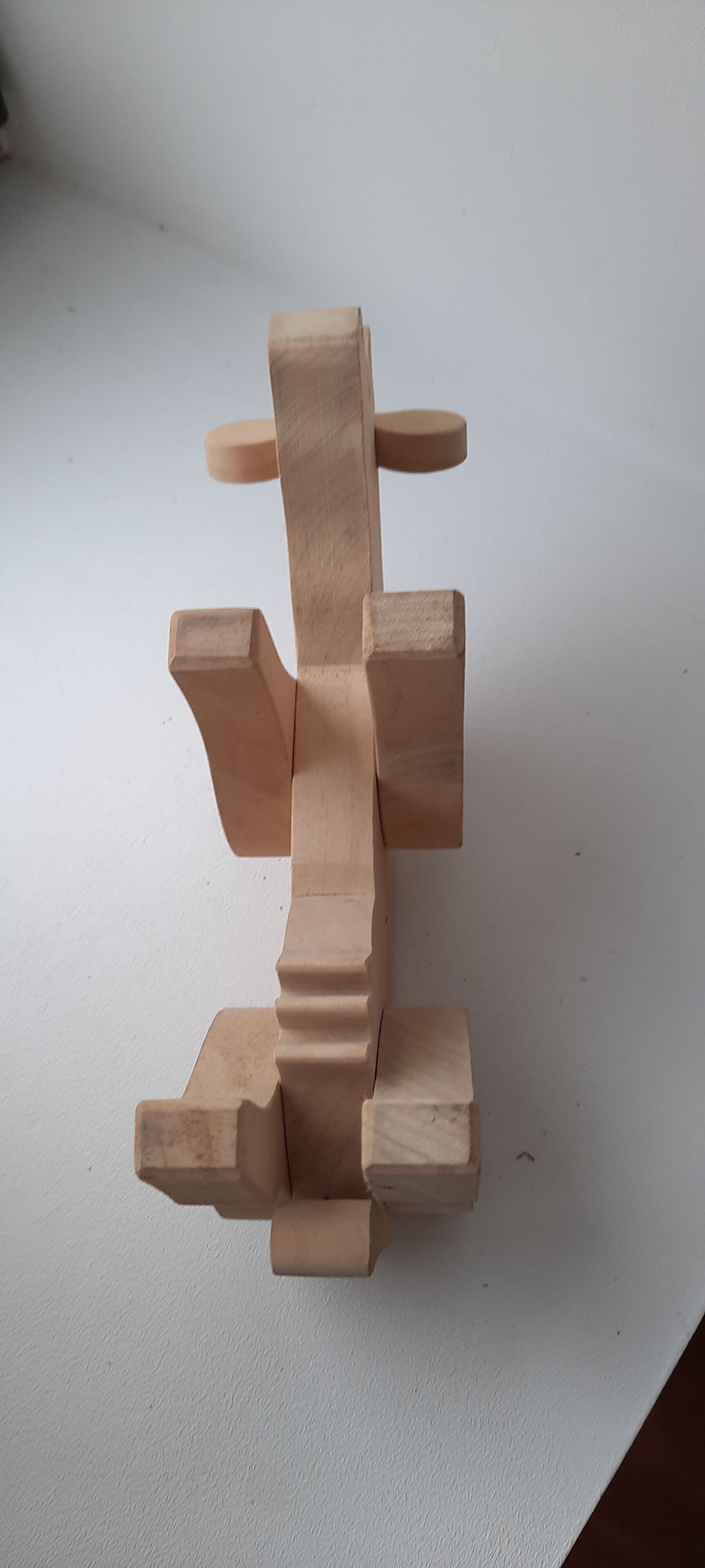 Decorative wooden cow or toy