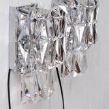 Rare 1960s Kinkeldey German crystal wall sconce 1960