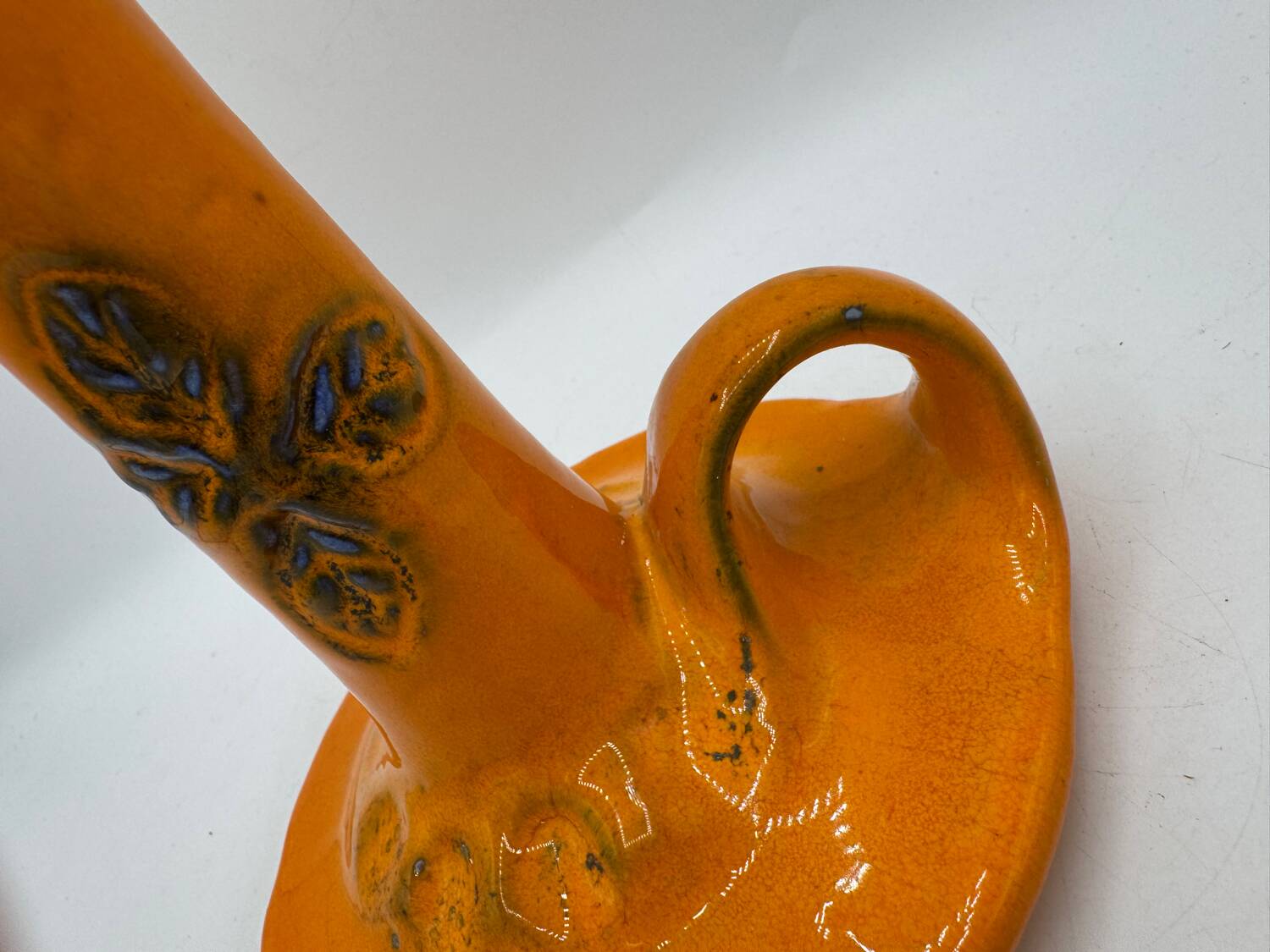 West Germany pottery candle holder
