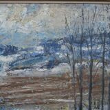 Erik Ström, Swedish painting, 1970s, Oil on panel, Framed