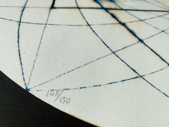 Vintage silkscreen by José Labra, signed, numbered, year 1972