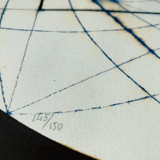 Vintage silkscreen by José Labra, signed, numbered, year 1972