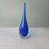 Blue Murano Sommerso collection Goccia drop-shaped soliflore vase.