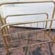 Porte revues vintage en laiton