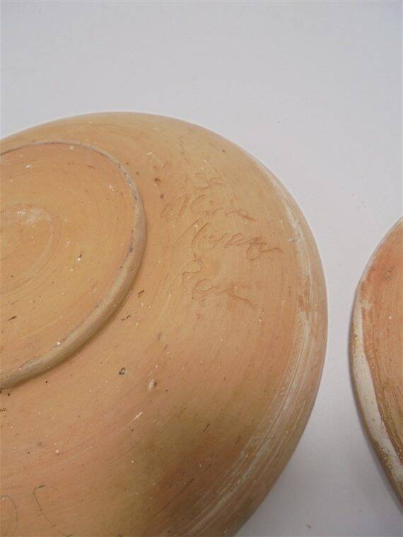 Set of 3 terracotta bowls