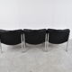 Vintage leather and chrome eurochair lounge chairs by Girsberger, 1970s