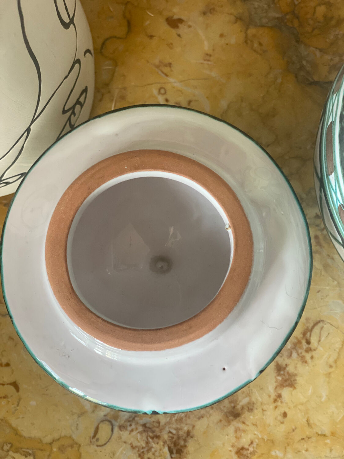 Vallauris vintage ceramic chocolatier signed Robert Picault