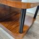 Pair of Art Decò bedside tables in walnut and thuja