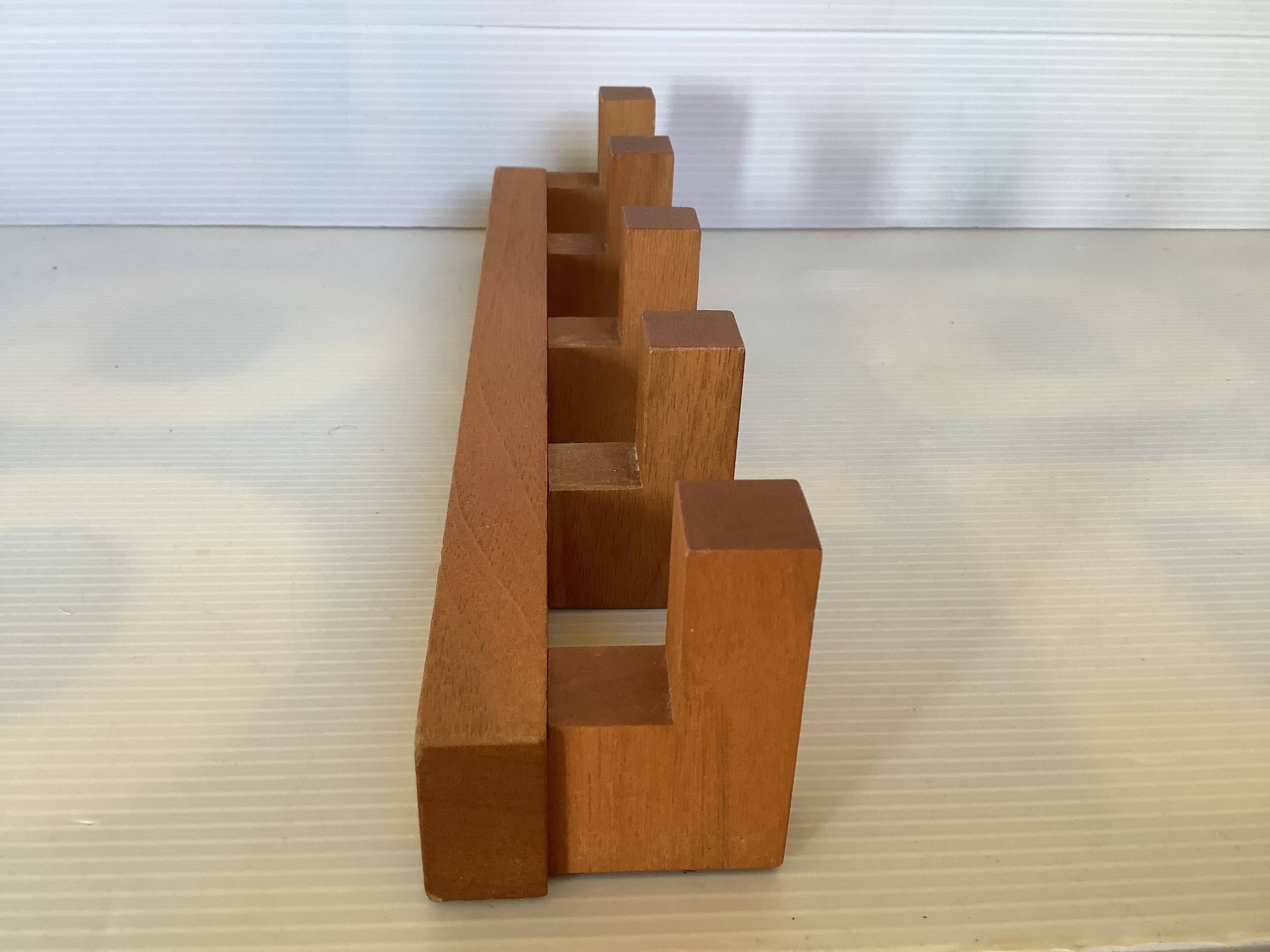 Scandinavian wooden coat rack