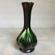 Iridescent black flared soliflore vase Thulin Belgium