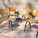 Lot de 4 chaises vintage Arhend Hollande
