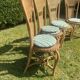 Very beautiful set of 4 antique rattan chairs. Luxury model, perfect condition.