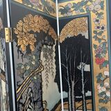 Six-panel painted screen, 20th century