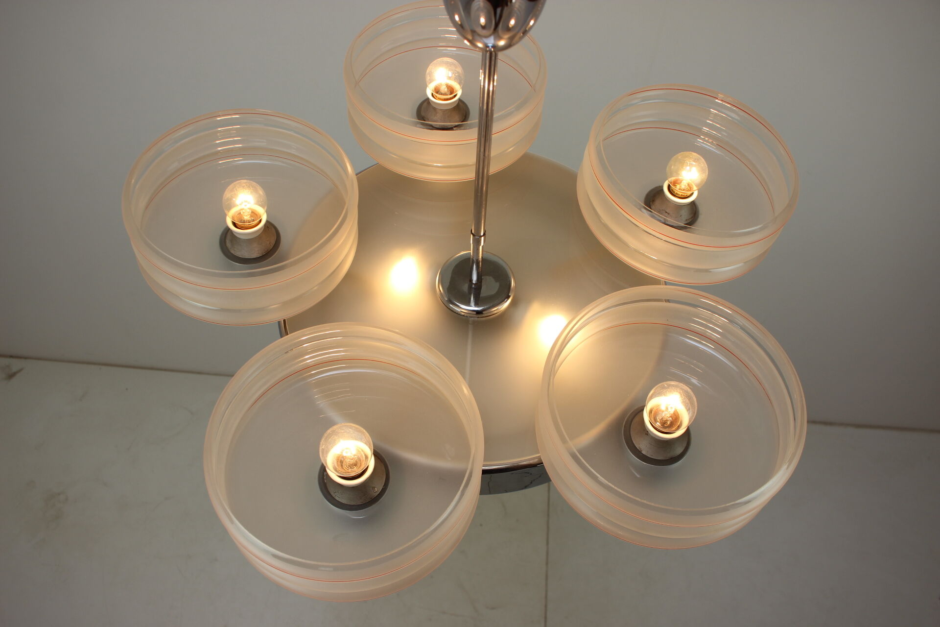 Art Deco big chandelier, 1930's.