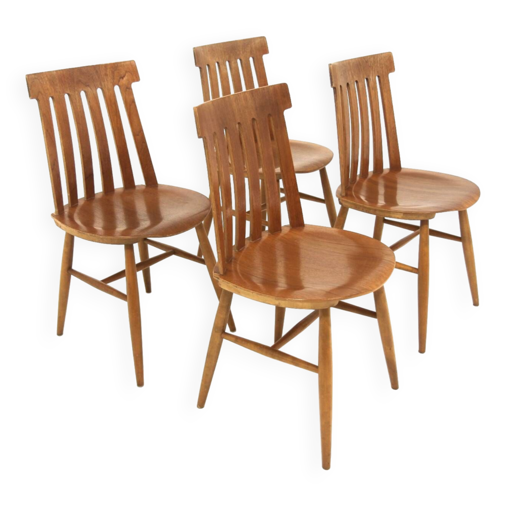 Set of 4 teak chairs, Jan Hallberg, Edsbyverken, Sweden, 1960