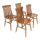 Set de 4 chaises en teck, Jan Hallberg, Edsbyverken, Suède, 1960