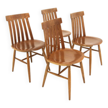 Set of 4 teak chairs, Jan Hallberg, Edsbyverken, Sweden, 1960
