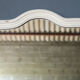 Wooden mirror Early twentieth Creamy white patina Original background