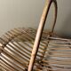 Vintage bamboo and rattan fruit bowl – Large fruit basket, boho chic / Riviera, retro centrepiece – Mid-Century 60s design