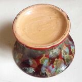 Multicolored ceramic stand cup (empty pocket or other) 60s diameter 26.7 cm