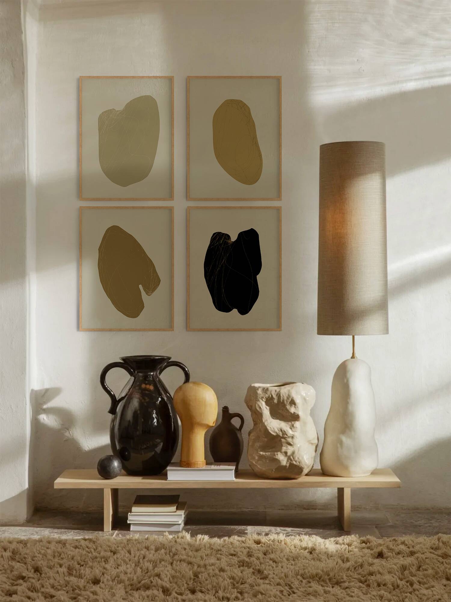 4 impressions giclée abstraites