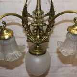 Ancien lustre en bronze style Louis XVI