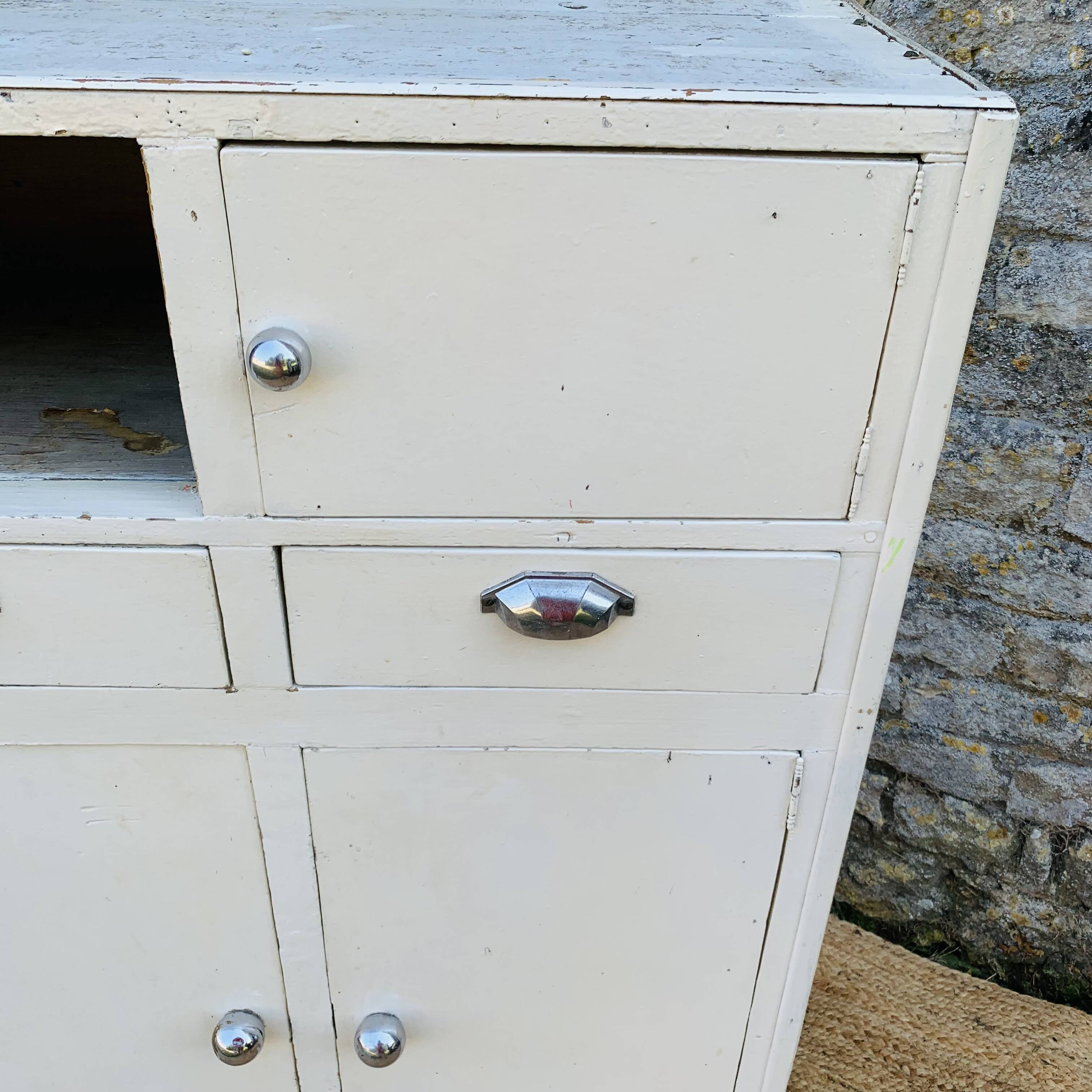 Vintage white sideboard