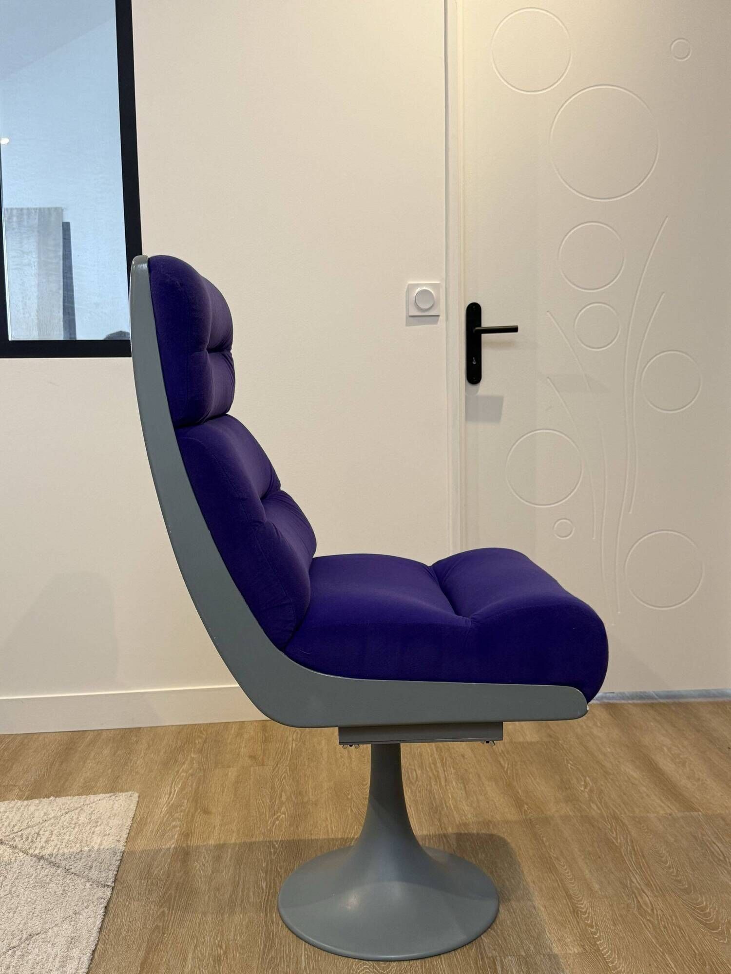 vintage 80s designer armchair
