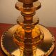 Small Art Deco lamp in copper glass