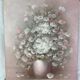 Oil painting still life daisies signed Nancy Lee