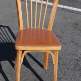 10 Bistro chairs Baumann N ° 12 Brown leatherette