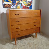 Vintage dresser 1960s light oak
