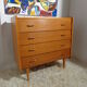 Vintage dresser 1960s light oak