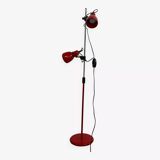 80s chrome metal floor lamp