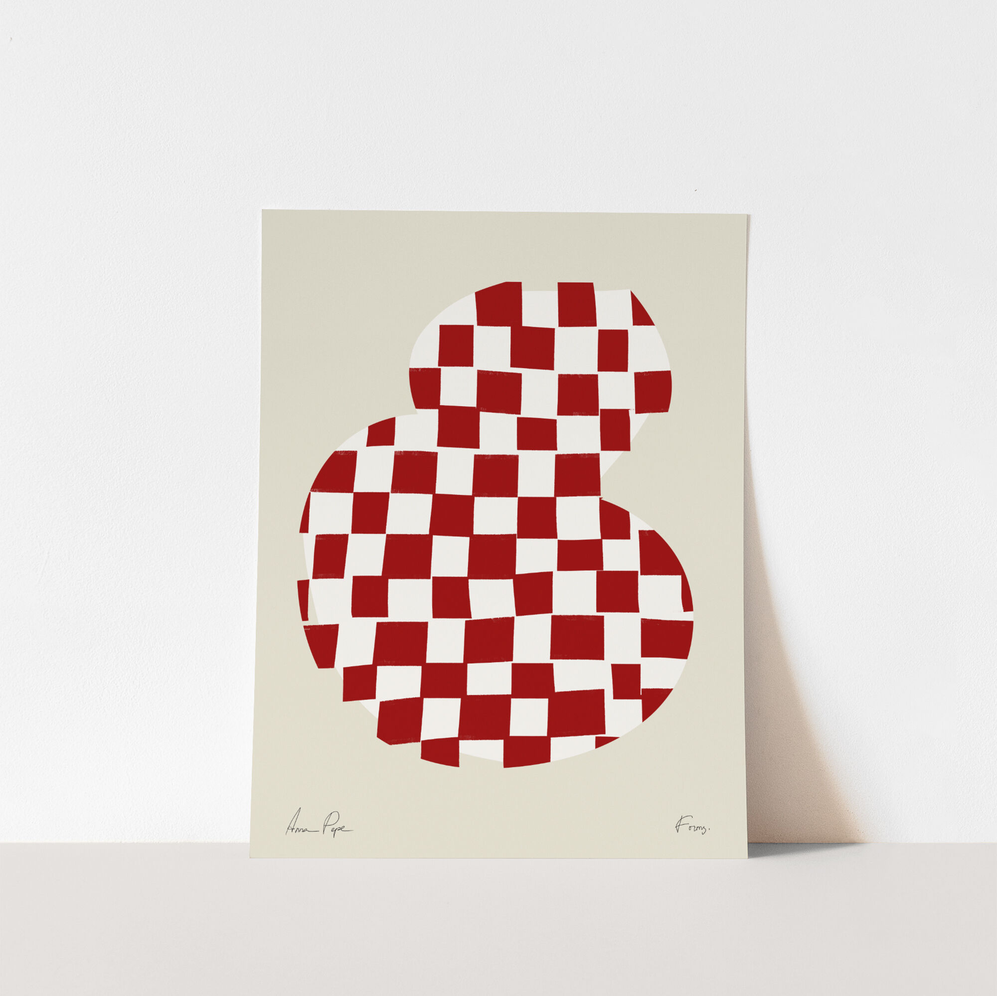 Framed abstract giclee art print 50x70cm