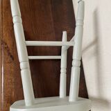 Celadon green pine stool