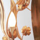 1970s Regency golden ceiling lamp