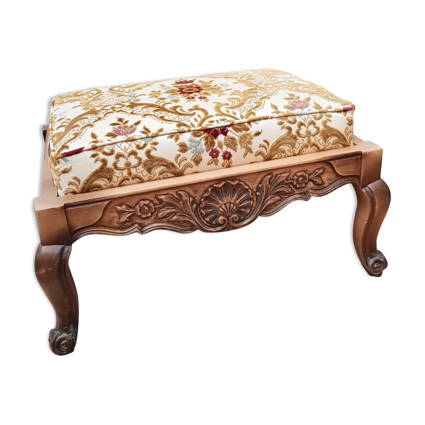 Pouf foot rest Louis XV style