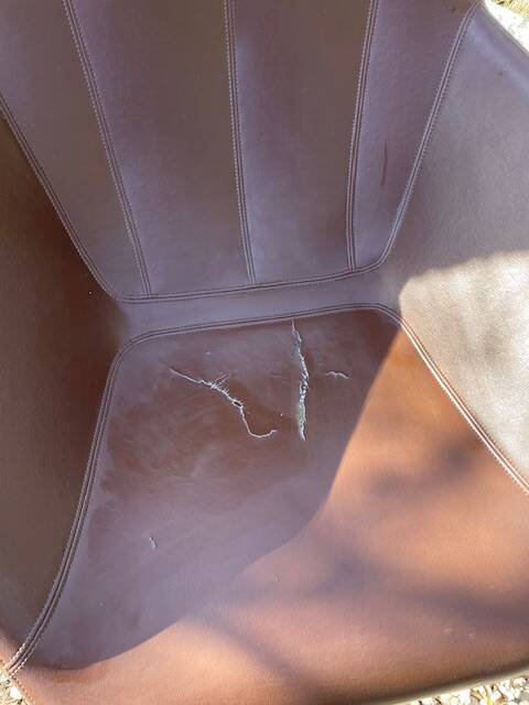 Pair of Moroso Italian design swivel armchairs