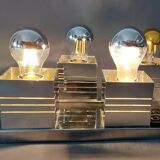 Pair of Spage Age 1970 chrome wall lights.