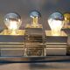 Pair of Spage Age 1970 chrome wall lights.