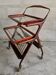 Table, bar trolley on wheels. removable tray. design 50 vintage italy